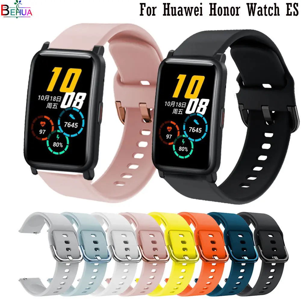 

Soft Silicone 20mm WatchBand Strap for Huawei Honor Watch ES Original Smartwatch Bracelet Wristband Correa Watchstrap Waterproof