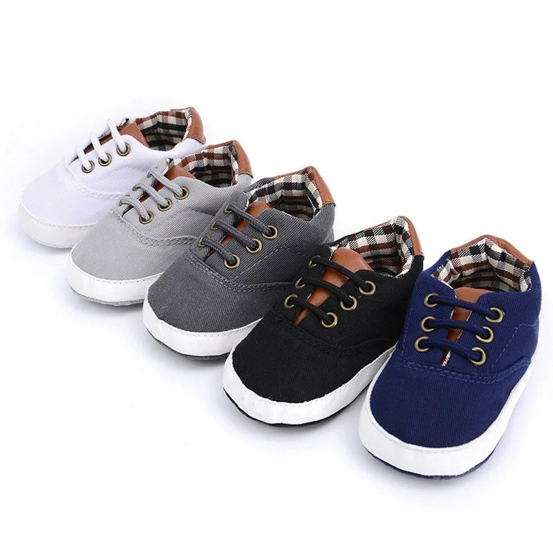 

Newborn Baby Shoes Baby Girl Boys Causal Bow Anti-slip Soft Sole Shoes Plaid Patchwork Moccasin Sport Little Child Prewalker