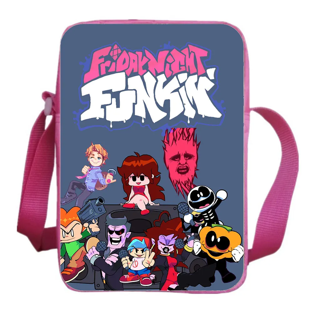 Friday Night Funkin School Bag Backpack Casual Crossbody Bag Unisex Shoulder Bag Diagonal Small Backpack Light Mini Phone Bag