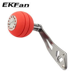 EKFan double hole 8*5MM EVA knob Aluminum alloy94MM fishing reel handle for fishing reel parts left & right hand available parts