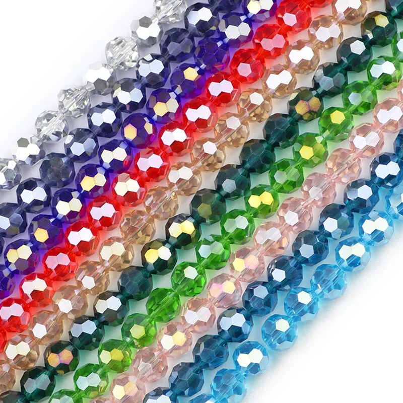 JHNBY Faceted Football Austrian crystal Loose beads ball 10mm 20pcs Roundness rhinestone jewelry making bracelets necklace DIY