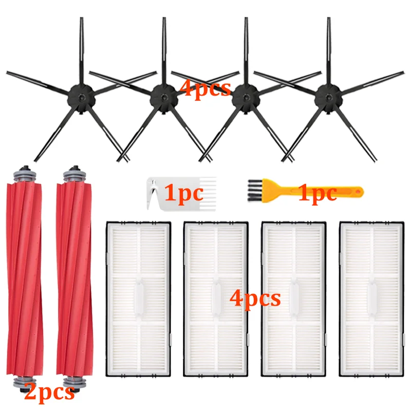 Filter Hepa untuk Xiaomi untuk Roborock MI Vakum-pel S7 T7S T7S Plus Aksesori Pembersih Sikat Kain Pel Tas Debu Suku Cadang