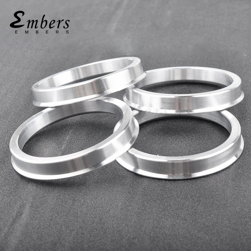 Aluminum Alloy Wheel Hub Center Ring Car Wheel Bore Collar OD 66.6 to ID 57.1 60.1-54.1 65.1-63.3 67.1-66.1 73.1-56.1 75.1-72.6