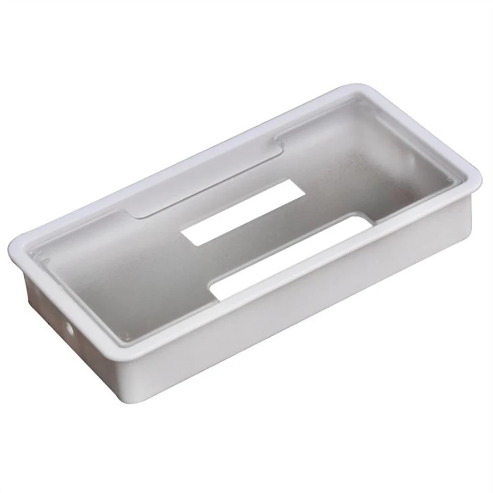 1Pcs Computer Desktop Threading Box 80x160MM For Desk Tabletop Cable Box Line Desk Line Hole Cover Square Plastic Cable Box