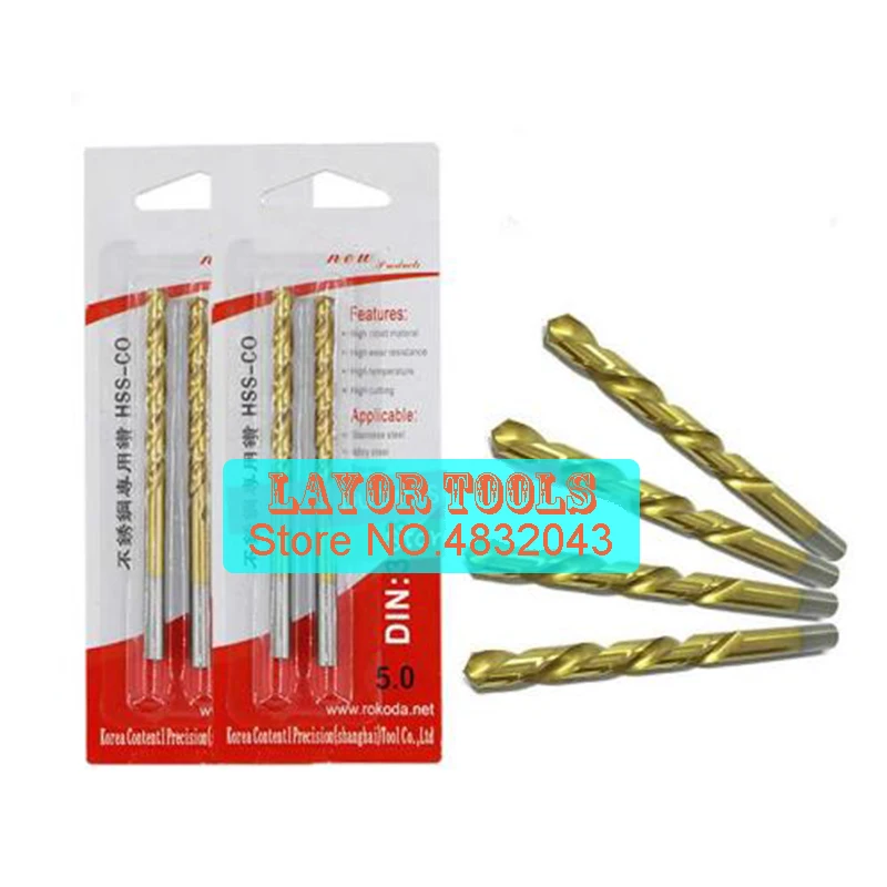 Brocas de cobalto de HSS-CO M42, 6,1mm-13mm, taladro helicoidal, utilizado en acero inoxidable 6,5/7,0/7,5/8,0/8,5/9,0/9,5/10/10, 1 ud. 5/11/12/13mm)