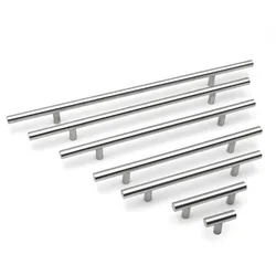 Modern Stainless Steel Kitchen Door Cabinet T Bar Handle Pull Knob Cabinet Knobs Furniture Handle Cupboard Drawer Handle
