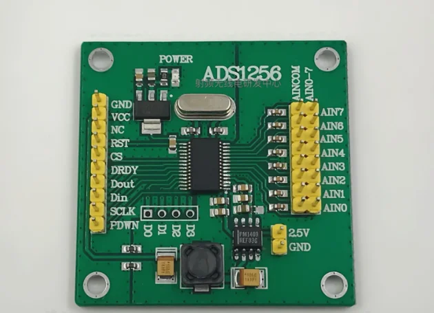 High-precision ADC ADS1256 analog-to-digital conversion 24-bit eight channels