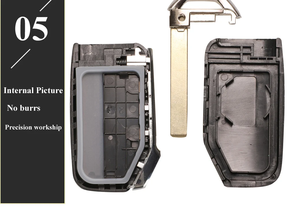 Jingyuqin Fernbedienungs-Autoschlüsselgehäuse für Kia Sportage Niro Ceed Sorento Cerato Forte Seltos Telluride 2017-2025 Smart Fob Gehäusehalter – Detail 18