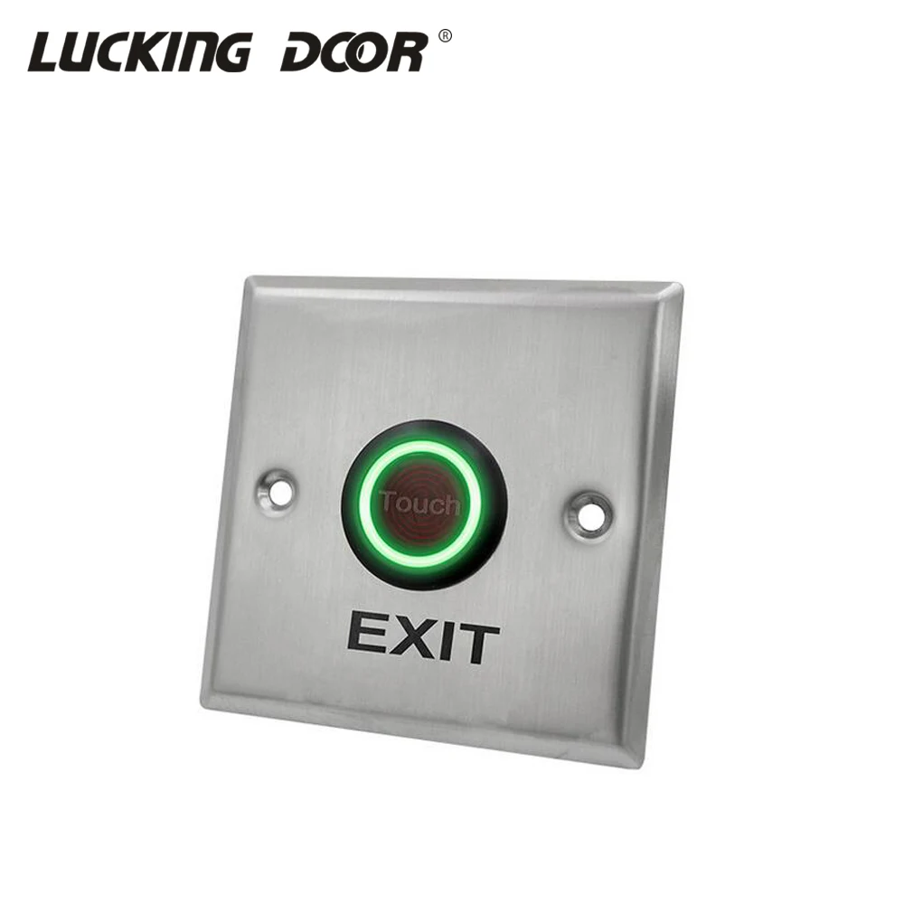 

Stainless Steel Door Bell Switch Infrared No Touch Panel For Access Control Electric Lock Door Exit Push release Button ST86