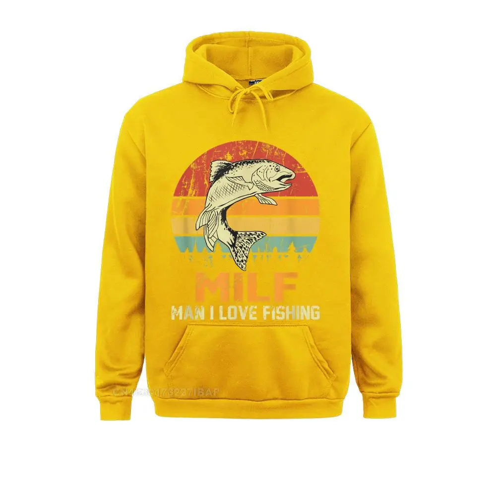 Milf Man I Love Vissen Grappig Vis Vintage Outfit Hoodie Nieuwigheid Gepersonaliseerde Hoodies Funky Sportswears Mannen Sweatshirts