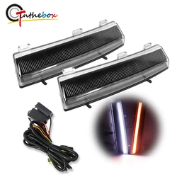 Dual Color Xenon White LED Daytime Running DRL Lights w/ Amber Direction Turn Indicator Lights For 2006-2009 Nissan 350Z LCI
