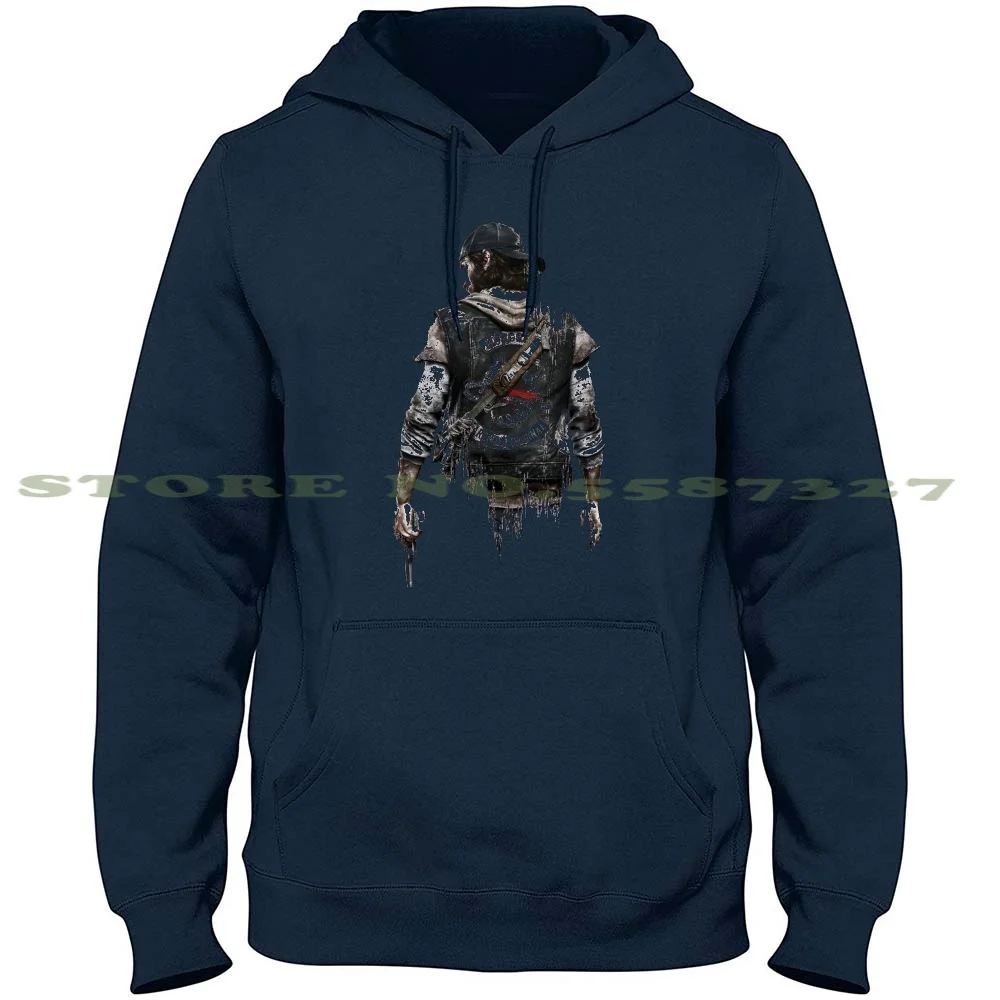 Days Gone Video Game 100% Pure Cotton Hoodie Tshirt Video Game Gaming Twitch Adventure Action Days Gone Character Logo