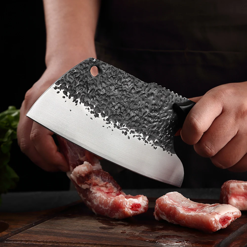 XITUO Handmade Forging Butcher Knife Sharp Kitchen Chef Knife Cooking Cleaver Knives Meat Vegetable Filleting Slicing knife