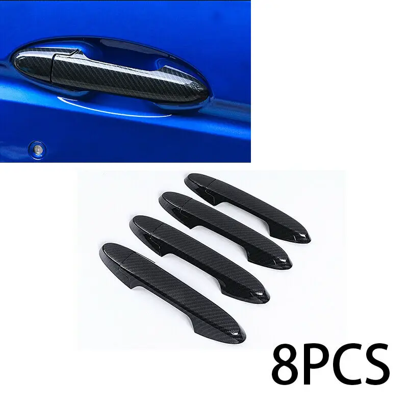 

For Honda JAZZ FIT 2014-2020 Car Exterior Door Handles Cover Overlay Protection Catch Cap Sticker Carbon Fiber Style Accessories