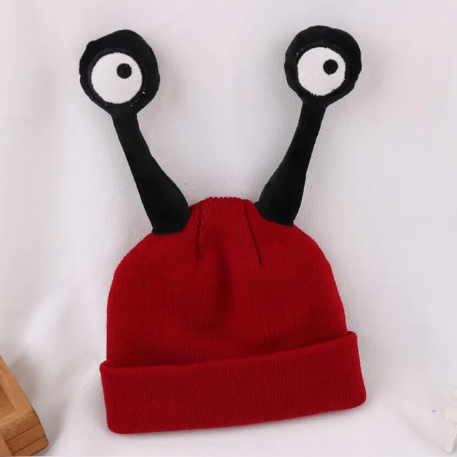 2020 Children\'s Knitted Hat No Brim Urinal Hat Cute Men and Women Baby Cartoon Warm Hedging Hat Snail Cartoon Baby Hat Wool Cap