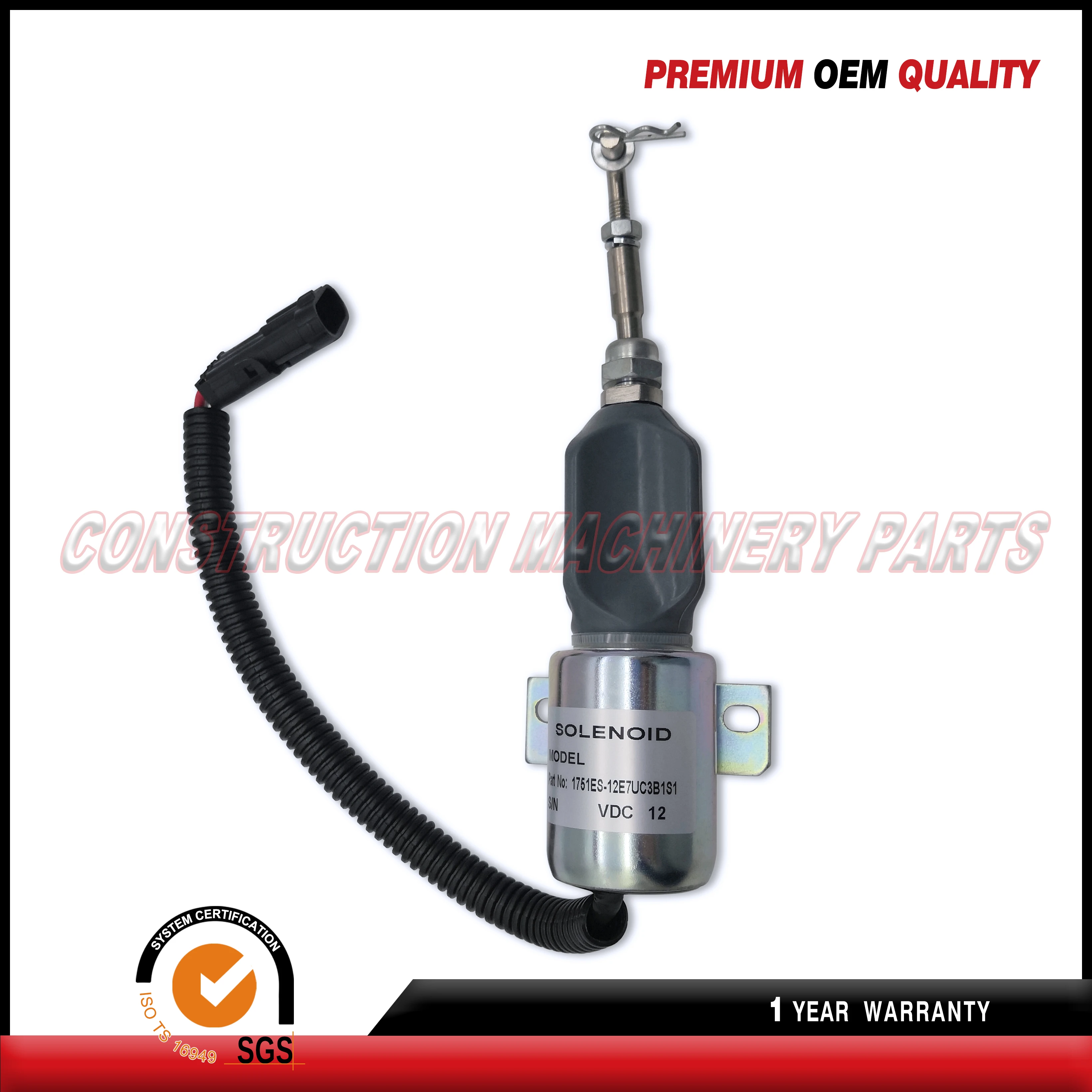 Solenoide de Parada de Desligamento 12v para Genset