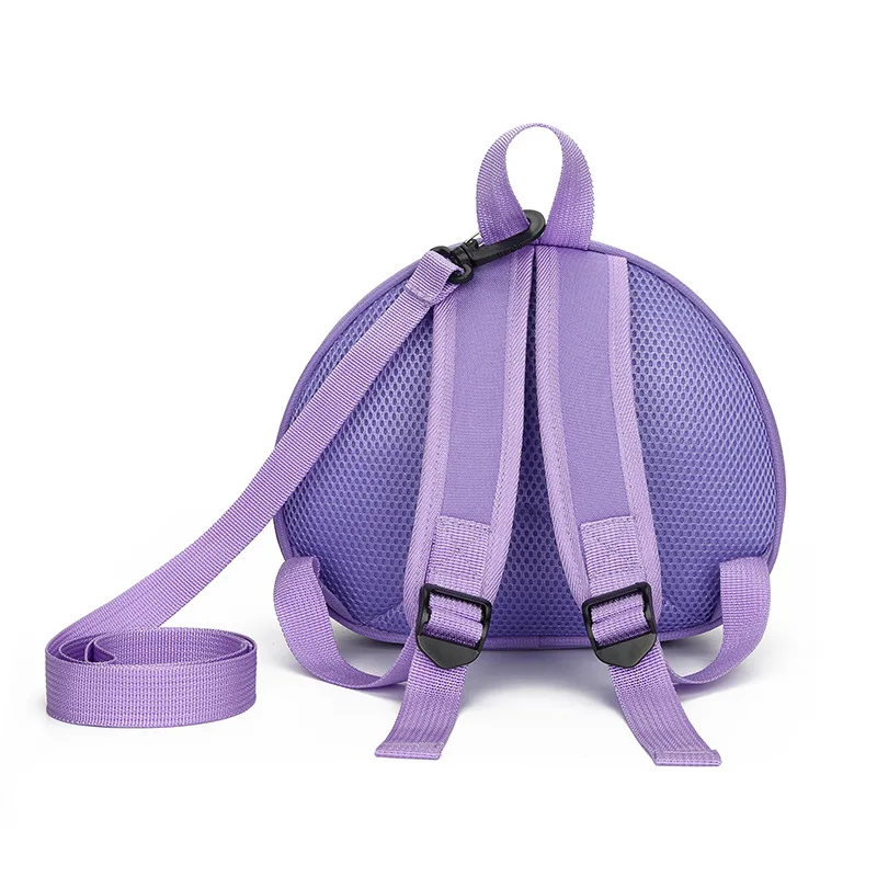 Mochilas anti-perdidas do unicórnio dos desenhos animados para meninas, Bolsas escolares casca ovo, linda mochila arco-íris para criança, saco kawaii