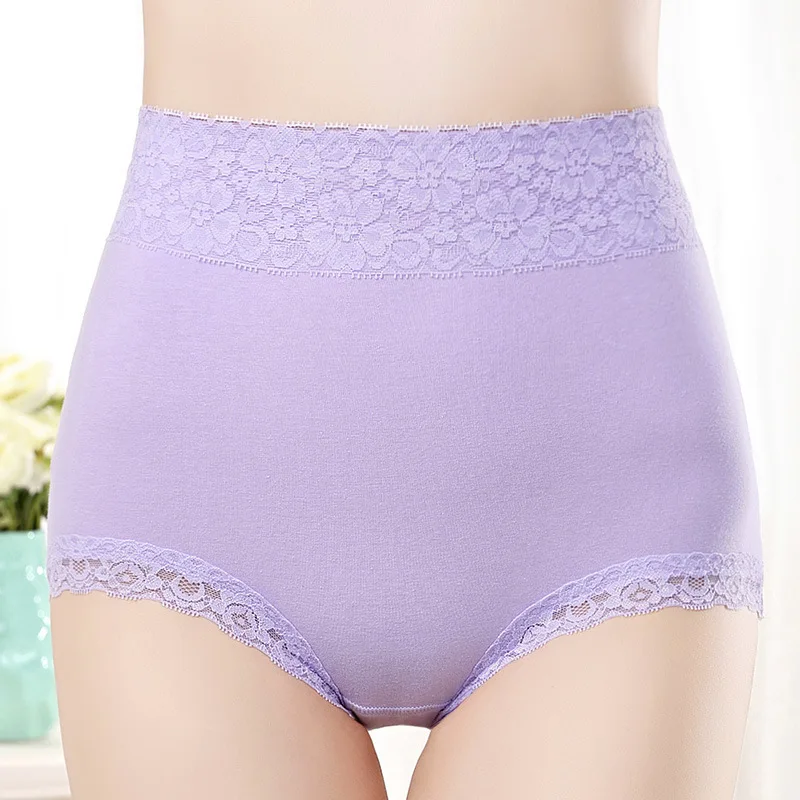 Women\'s briefs Comfortable Cotton High waist underwear Women Sexy Ultra-thin High Elasticity for ladies Panties