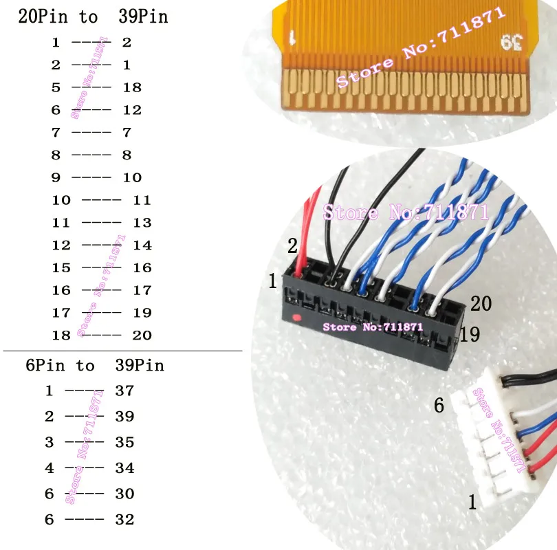 LVDS 스크린 라인 케이블, Mipi FFC FPC LVDS 1ch 8bit 0.3 피치, 39 P, 39 핀, 0.3mm, 39 핀