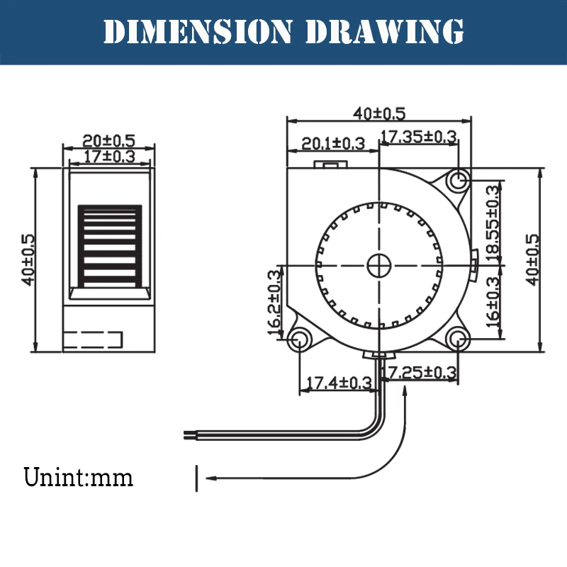 Ventola per stampante 3D 2 pezzi 40mm 4020 ventilatore Turbo 24V 12V 5V ventole di raffreddamento a doppia manica a sfera 40x40x20mm per dispositivo di raffreddamento della stampante 3D