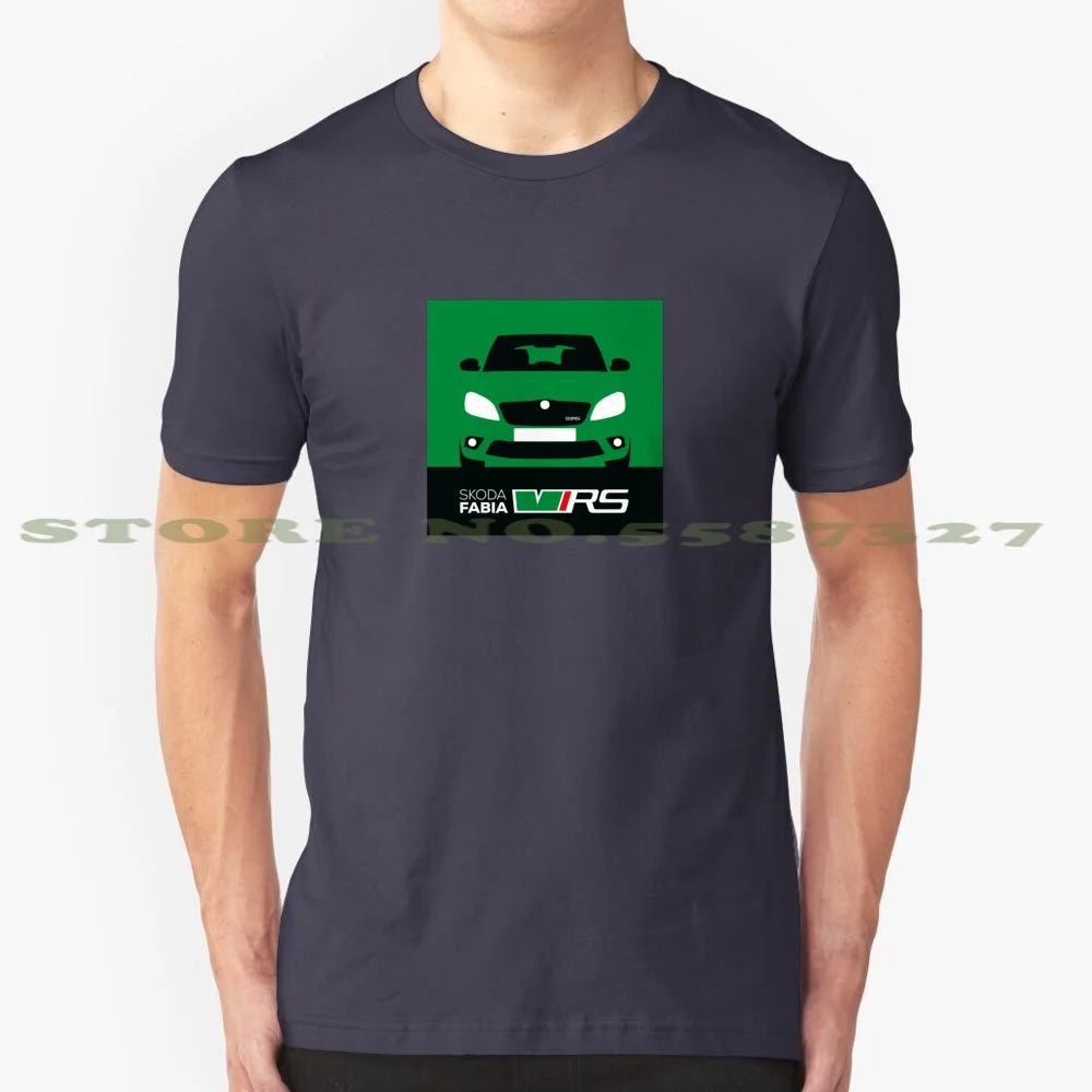 Mk2 Skoda Fabia Vrs-Green 100% Pure Cotton T-Shirt Skoda Vrs Fabia Octavia Petrol Turbo Mark2 Mk2 Rally Sports Fan Owner Car