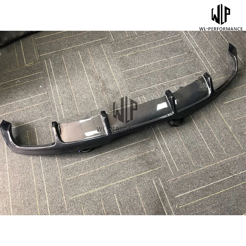 Tt Tts High Quality Carbon Fiber Rear Bumper Diffuser Lip Car Styling for Audi Tt Tts Car Body Kit 08-14