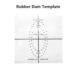 Feuilles de fantaisie en caoutchouc dentaire, gabarit de positionnement, poinçon de barrière, planche de guidage des trous, outils d'instruments endodontiques