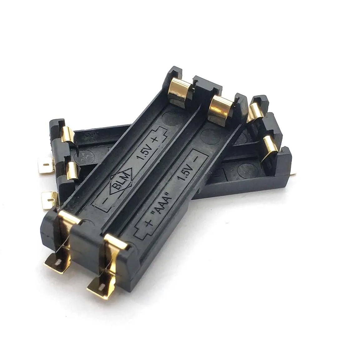 2 AAA Battery Holder SMD SMT High Quality Battery Box with Bronze Pins TBH-3A-2A-SMT