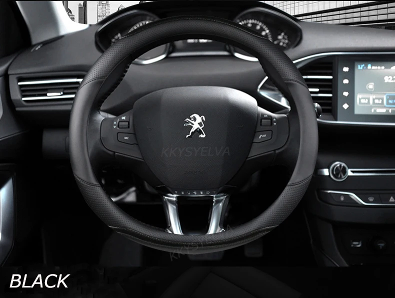 Autocollant Décoratif Autocollant D'emblème Couverture Garniture Brillante 3 Pièces Autocollant Volant Voiture Pour Peugeot 208 2008 2014-2018 Accessoires D'intérieur Accessoires D'intérieur(Argent Ma - 10