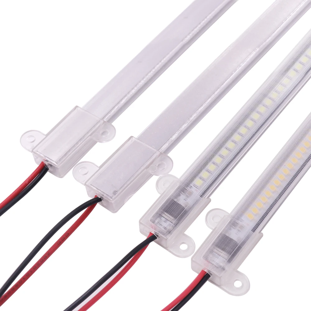 220V Led Rigid Strips 30/40/50CM 72LEDs Kitchen Under Cabinets Fluorescent Floodlight Tube Lamp Super Bright Bar Light