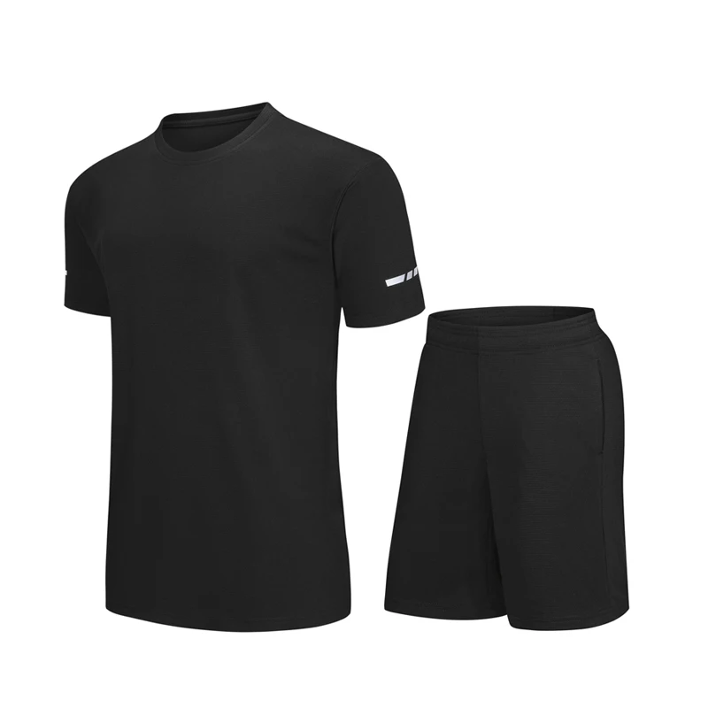 Uomo Corsa E Jogging Abiti Palestra Per Il Fitness di Badminton Basket Vestiti Da Jogging Esercizio di Allenamento Set Quick Dry Uomini Shorts Sport