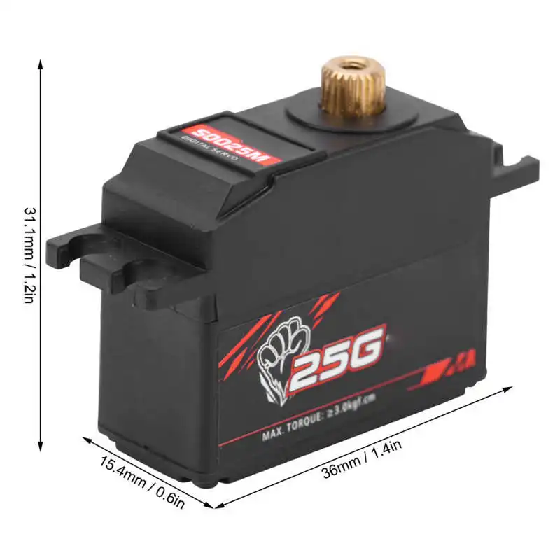 S0025M 25g المعادن والعتاد أجهزة رقمية S0025P 25g البلاستيك والعتاد قطع الغيار ملحق ل 1/12 مقياس RC سيارات طائرة عارض قوارب