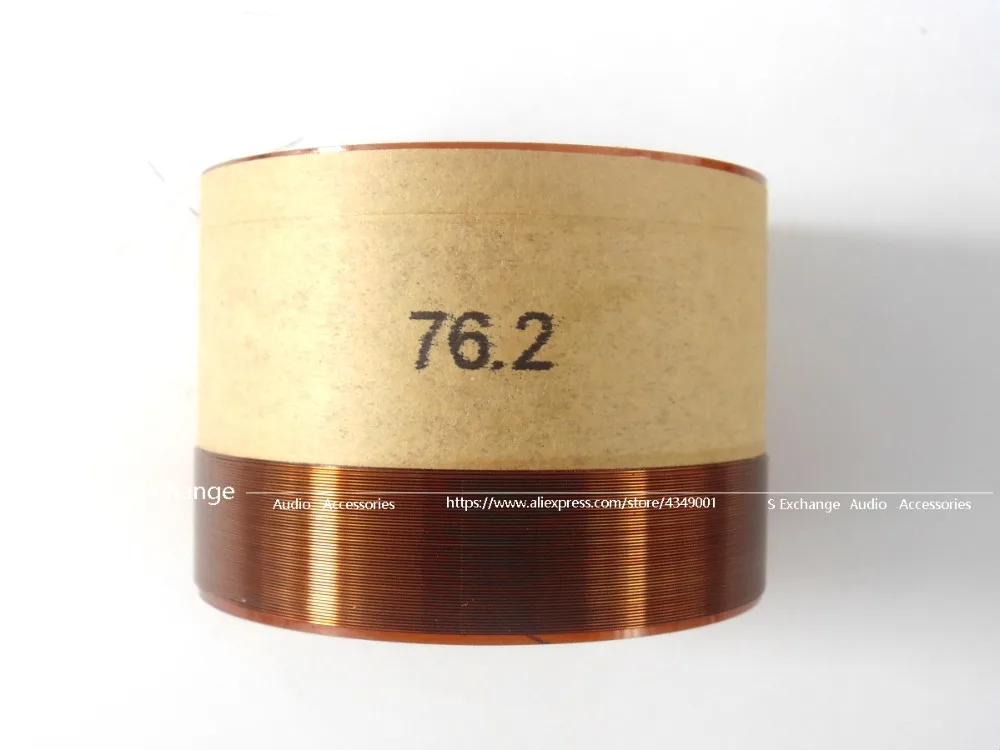 4 pz/lotto 76.2 Core Bass Voice Coil 76.2mm Subwoofer 8OHM accessori per altoparlanti fai da te