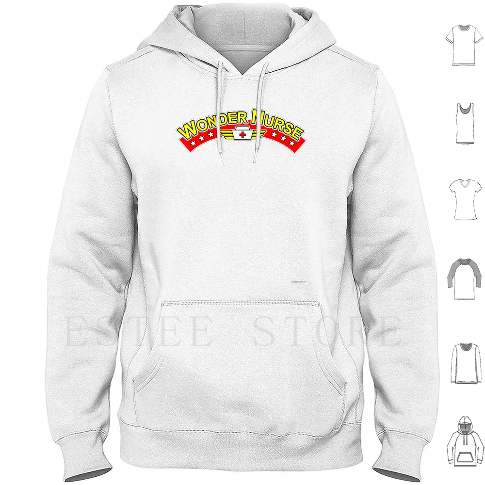 Wonder Nurse Hoodie Long Sleeve Nurse Field Superheroes Female Girls