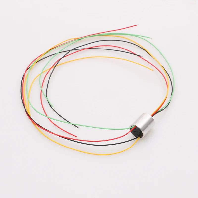 360° Swivel Electric Slip Ring 12.5mm 4 Wire Conductive Slipring Signal Transmission Rotary Joint Connector for Monitor Robotic