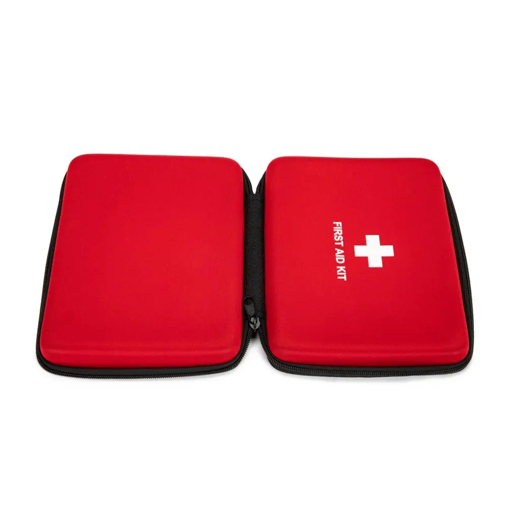 First Aid Hard Case Empty First Aid EVA Hard Red Medical Case for Home Health First Emergency Responder Camping Outdoors