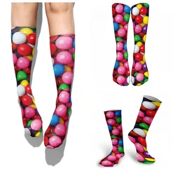 Candy Ice Cream 3d Patterned Socks Funny Soft Autumn And Winter Sports Fashion Long Socks Compress Women Men Cotton Socks Meia