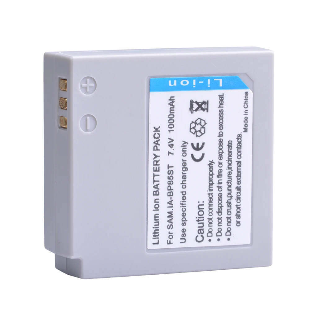 1PC 1000mAH IA-BP85ST IA BP85ST BP85ST Rechargeable Camera Battery for Samsung VP-10AH VP-MX10AU SC-HMX10 SC-MX10A SC-MX20L