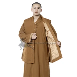 Winter Vest for Buddhist Robe Shaolin Kung fu Uniform Meditation Suit Wushu Martial arts Clothes