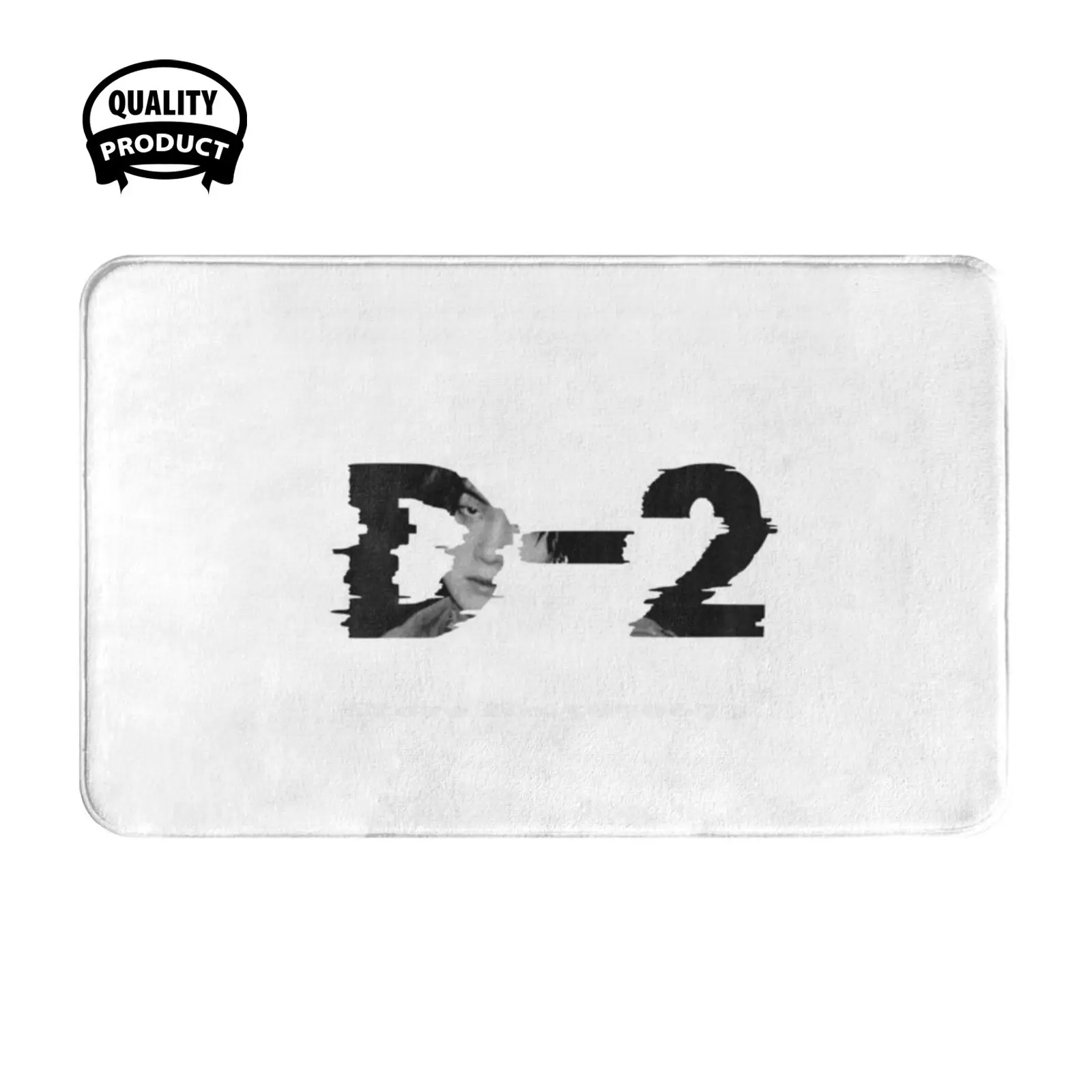 Agust D D - 2 Logo Suga Artwork Soft Cushion Home Carpet Door Mat Car Rug Agust D Suga D 2 Daechwita Yoongi Min Album Logo