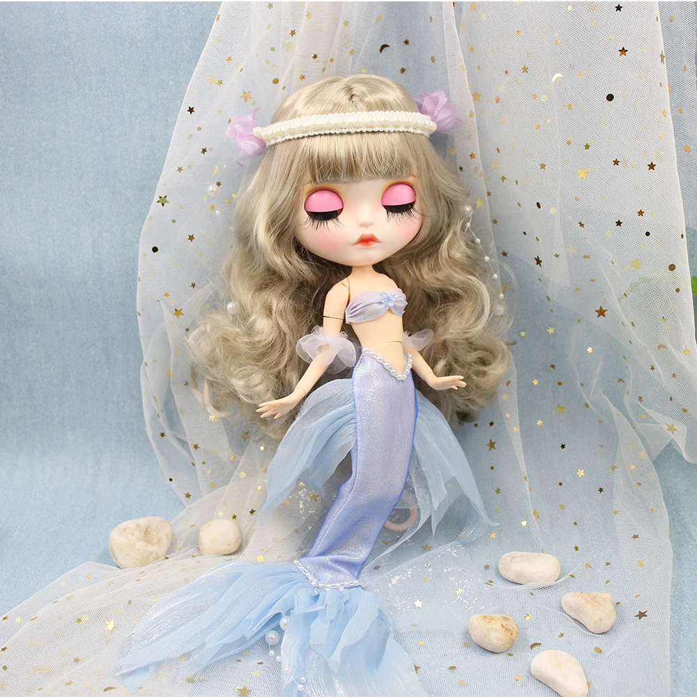 ICY DBS Blyth Doll 1/6 bjd Mermaid Set Fairy Set Cheongsam Clothes Doll Toy