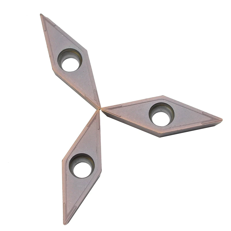 10PCS VCMT160404 MA VP15TF Carbide Inserts VCMT 160404 Internal Turning Blade CNC Metal Lathe Cutting Tool Accessories