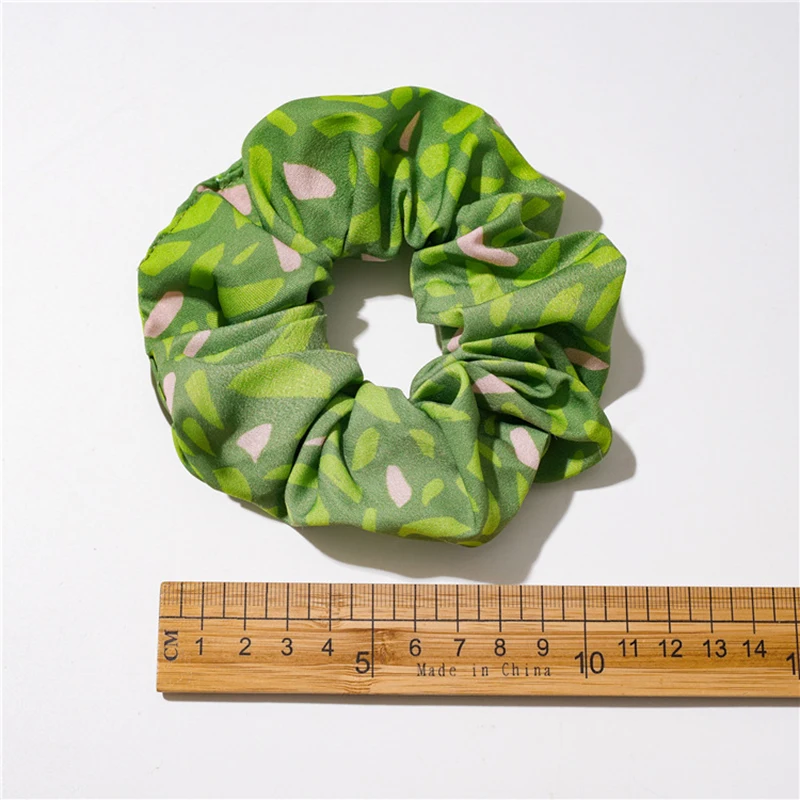 Women Fruit Print Hair Ties Scrunchies Girls Ponytail Hair Holder Rope Bands Fashion Cute Hair Accessories Rubber Bands Headwear