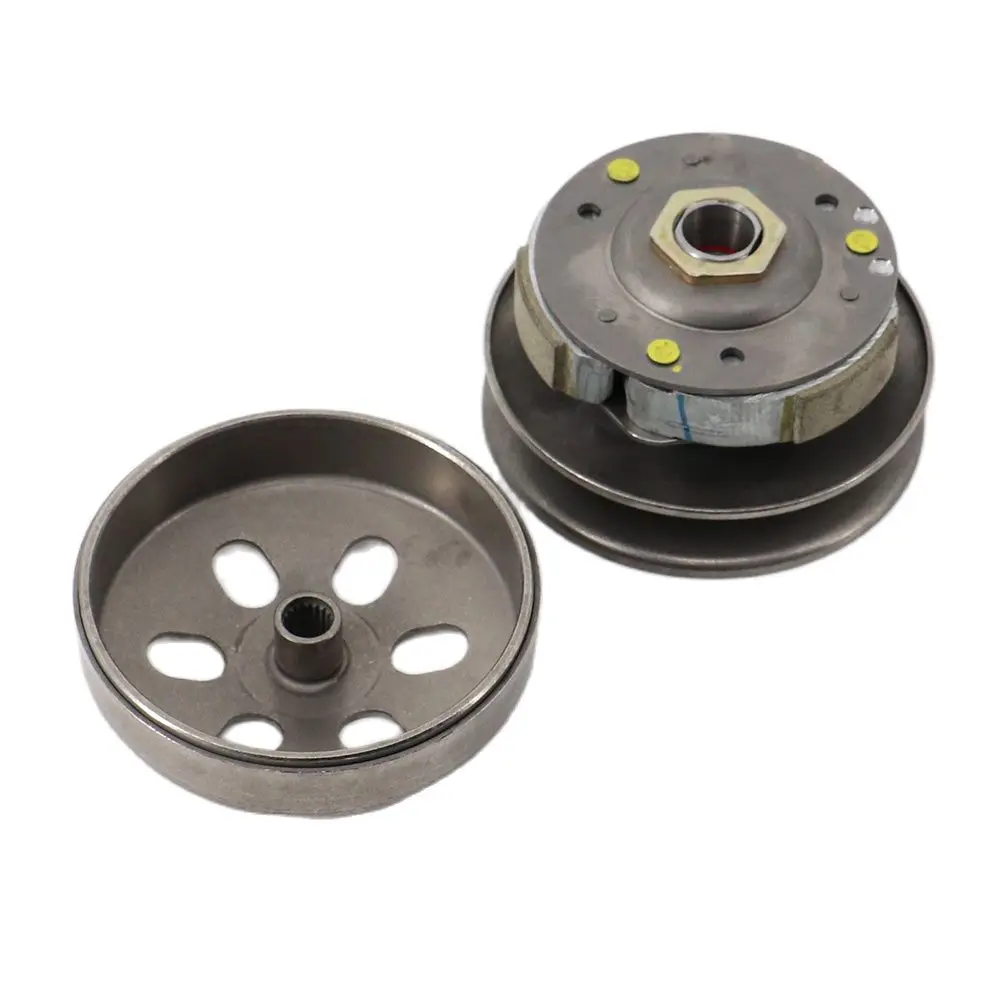 19T 22mm Motorcycle Belt Pulley Driven Wheel Clutch Assembly Cover Component For Honda Go KART ATV 125cc 250cc 300CC Spare Parts