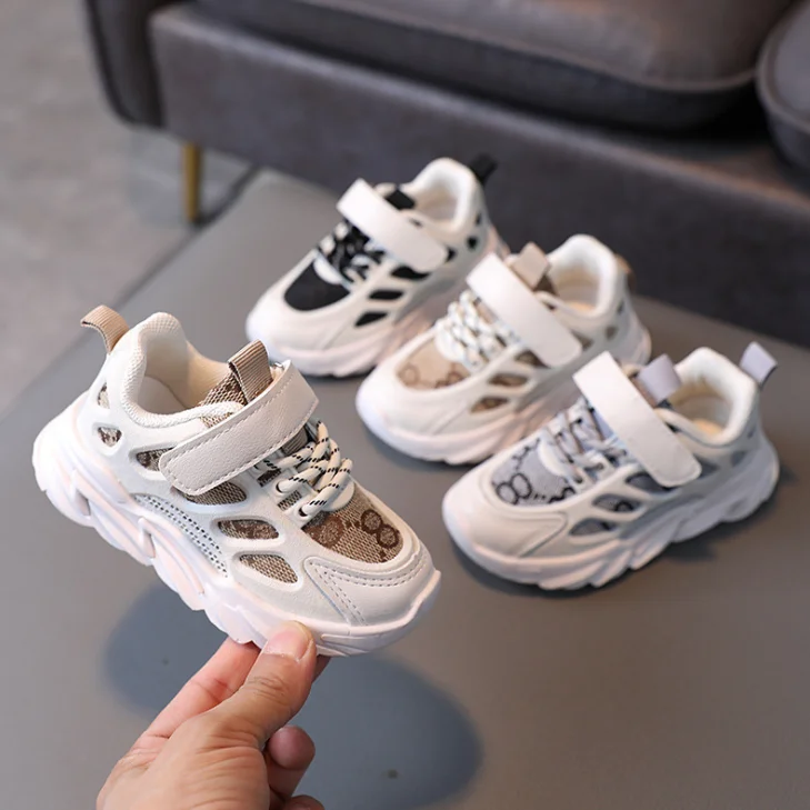 2021 Children Fashion Shoes Boys Girls Cloud White Sneakers Toddler Little Big Kids Brand Trainers