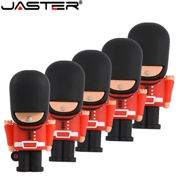 JASTER nouvelle clé USB chaude Pendrive belle garde britannique dessin animé Pen Drive 16G 32G 64GB Usb 2.0 clé mémoire clé USB