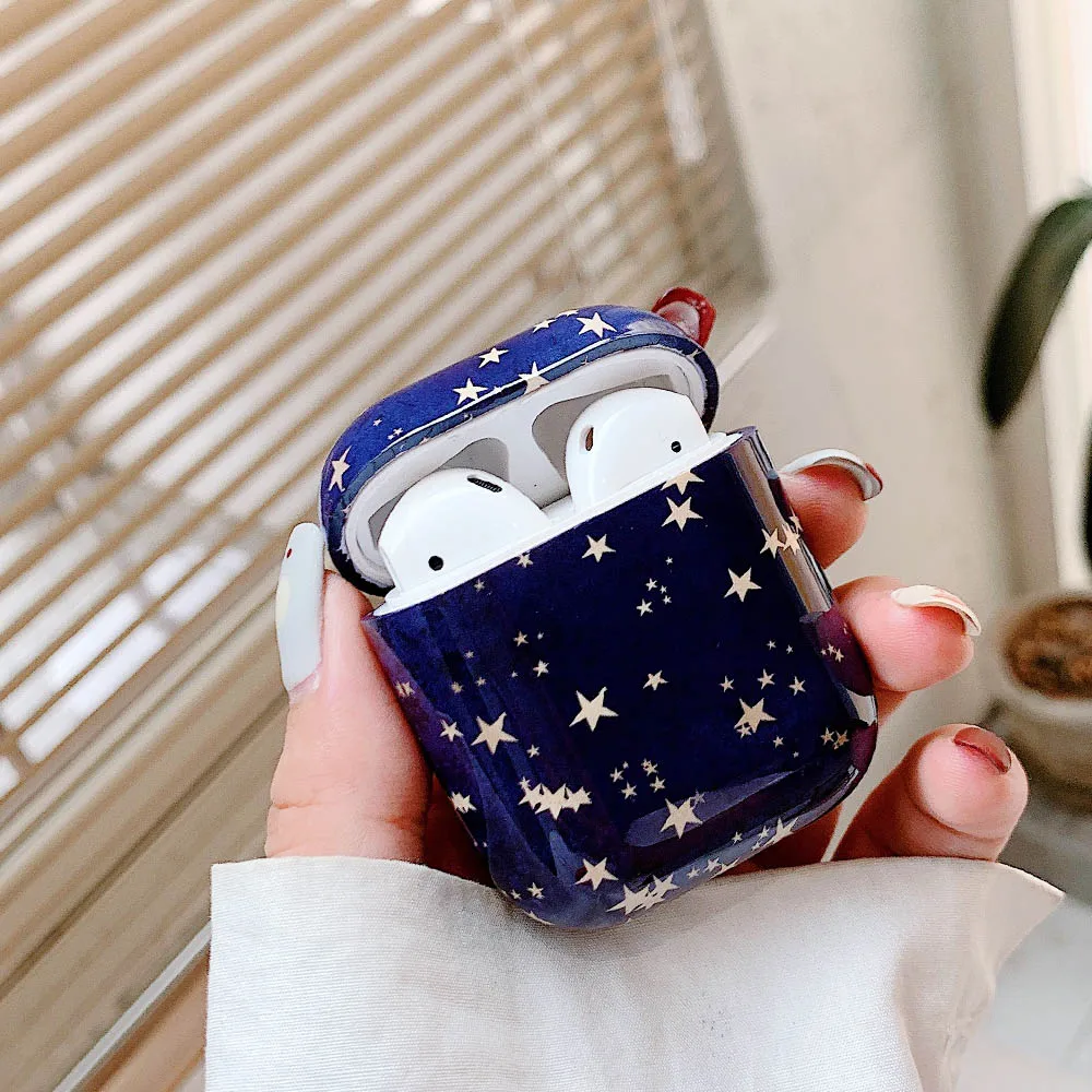 Dot Flower Bee Custodia per AirPods 2 Pro 1 PC rigido Cielo stellato Bluetooth Auricolare senza fili Scatola di ricarica Cover per Air Pods 3 Coque