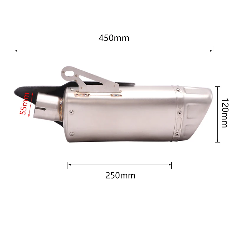 For Yamaha YZF-R1 YZF-R1M MT-10 2015-2023 Exhaust Pipe Motorcycle 55MM Slip-on Muffler No DB Killer Escape Reserve Catalyst