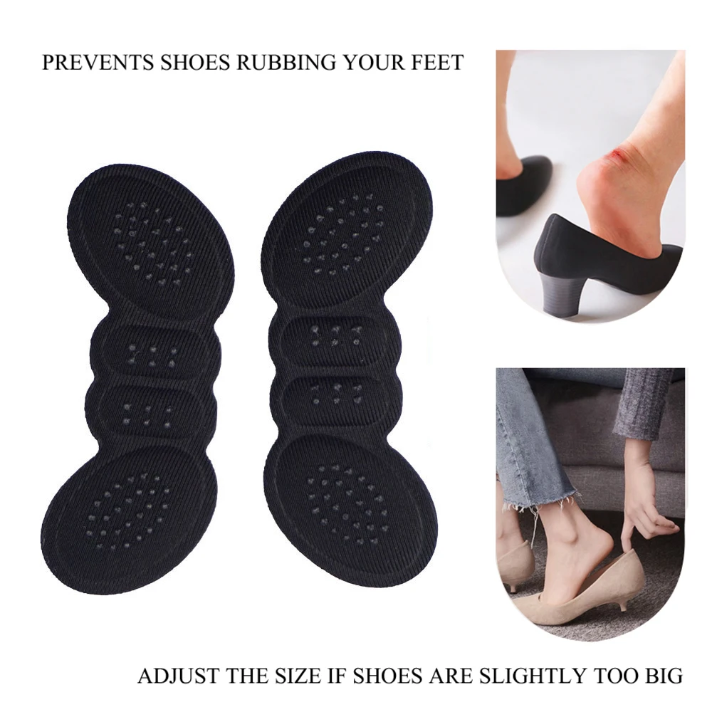 High Heel Insoles Butterfly Adjust Size Heel Liner Grips Protector Sticker Heel Pad Foot Care Anti Keep Abreast Heel Pads New