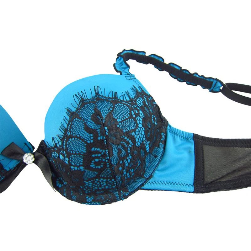 Mierside 2460 Push Up Bra Bow and lace trim women\'s lingerie 34B/38B/40B